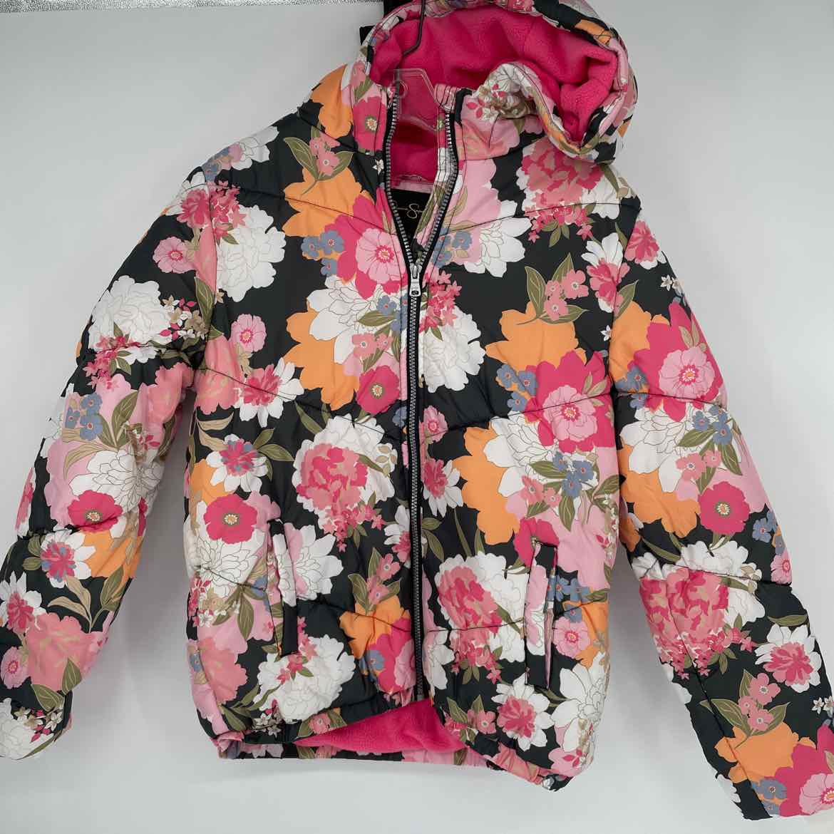 JESSICA SIMPSON FLORAL COAT 14-16