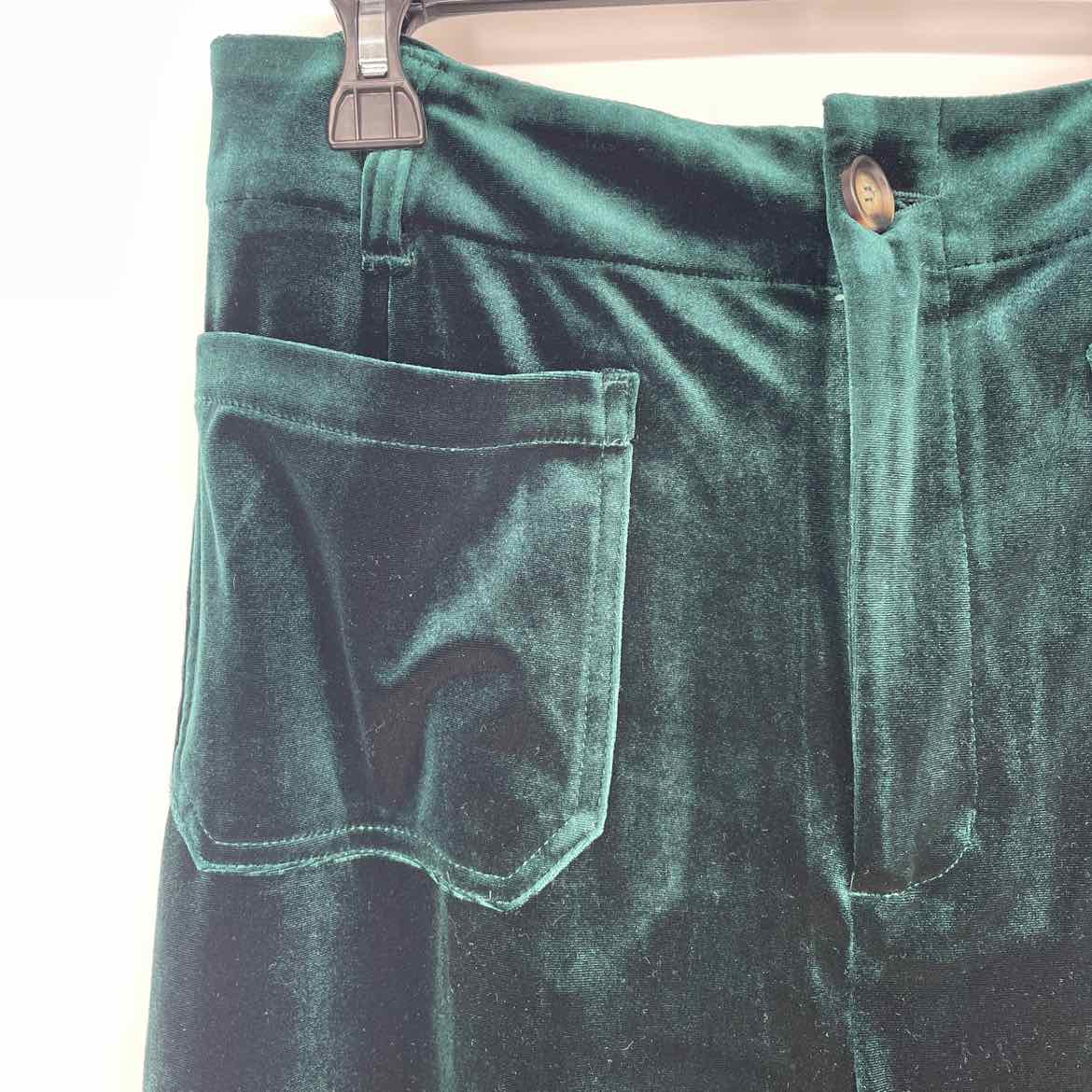 ANOTHER LOVE GREEN VELVET PANTS 12