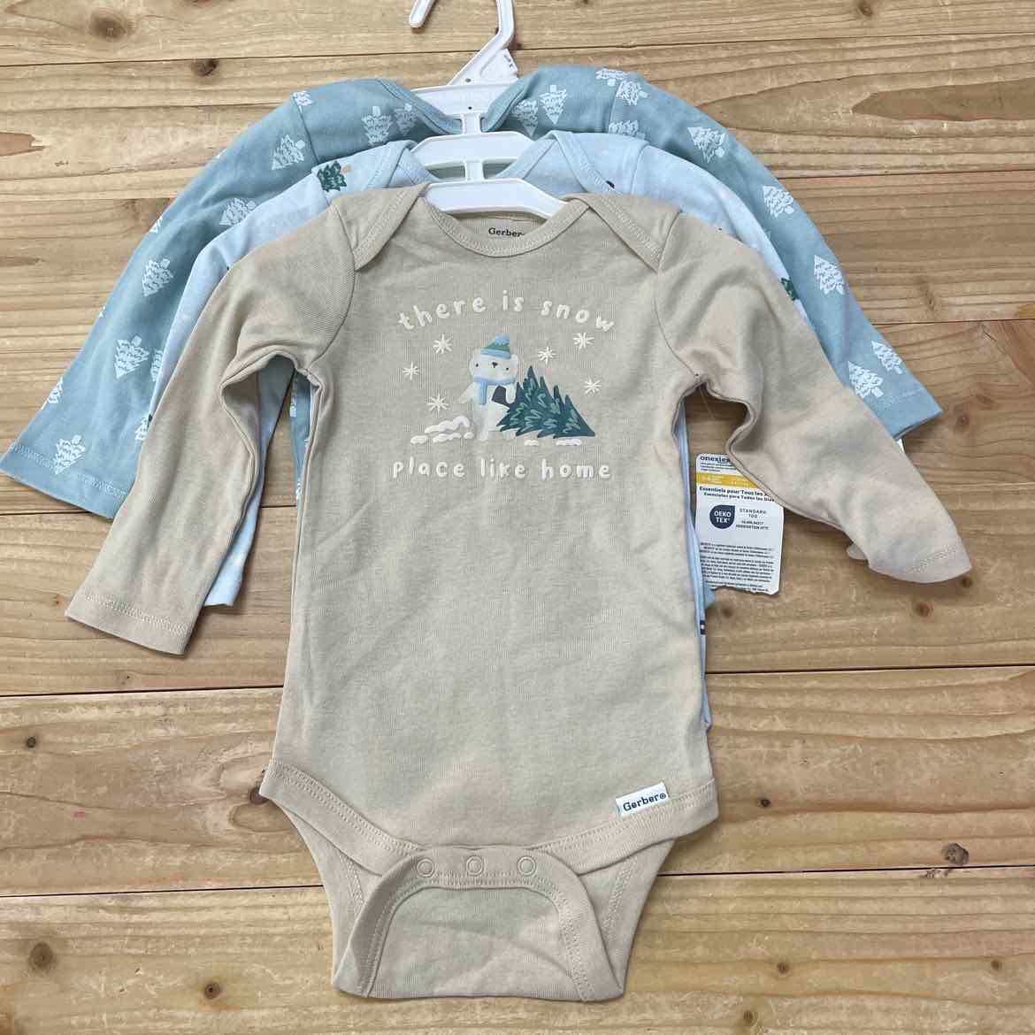 NEW! CHRISTMAS ONESIE SET 3-6 MOS