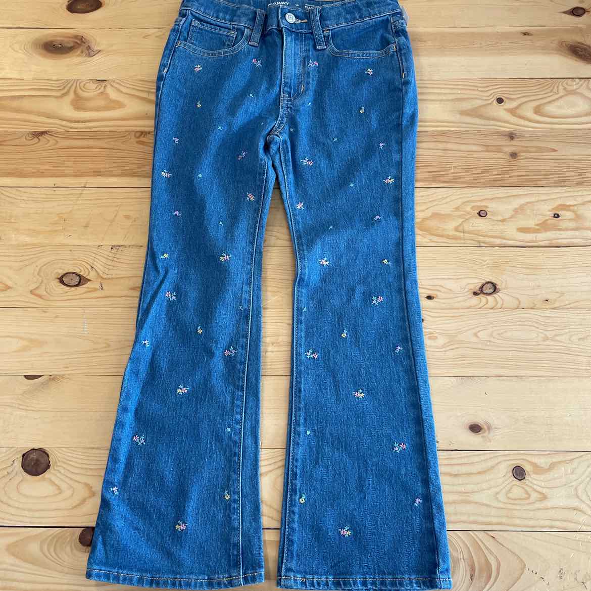 OLD NAVY FLORAL JEANS 10