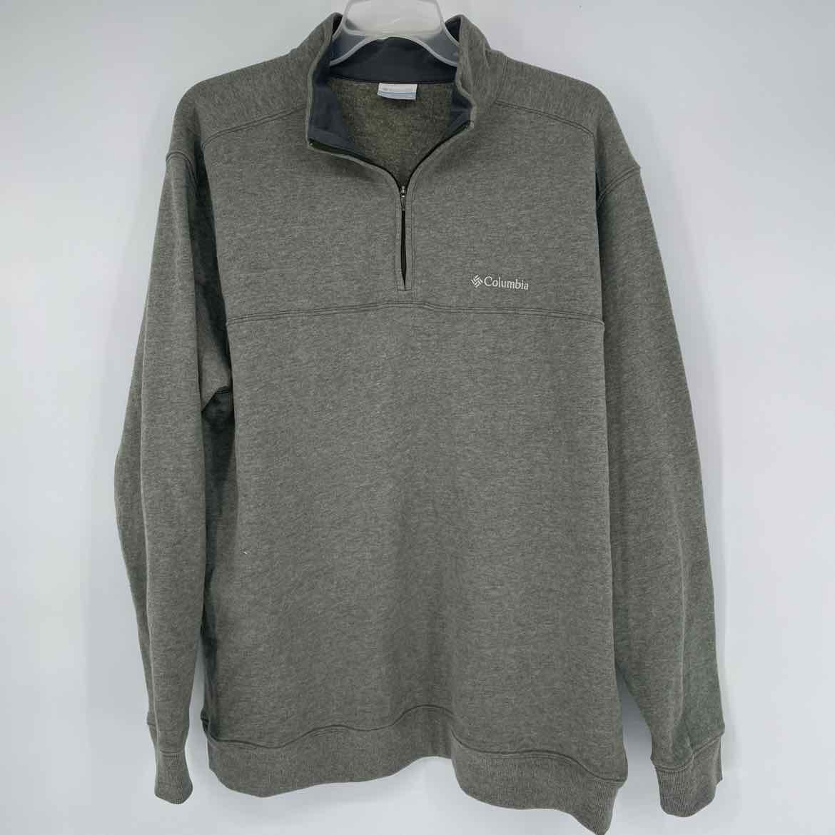 COLUMBIA OLIVE PULLOVER XL