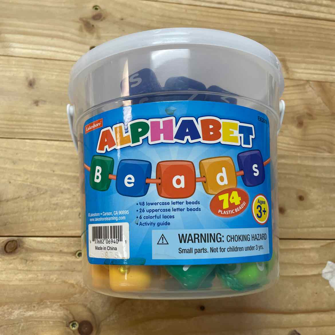 LAKESHORE ALPHABET BEAD LACING SET