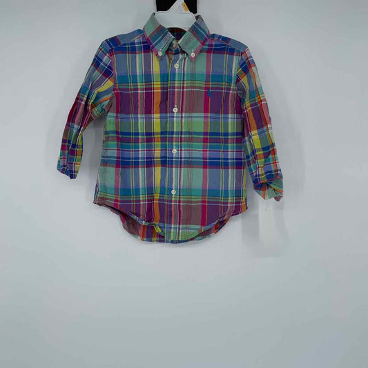 RALPH LAUREN PLAID SHIRT 2T