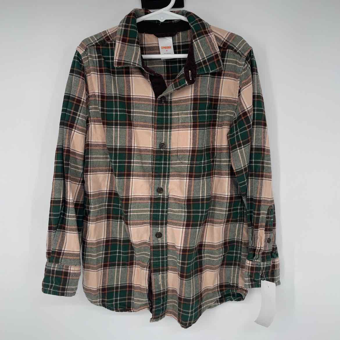 GYMBOREE PLAID FLANNEL SHIRT 8