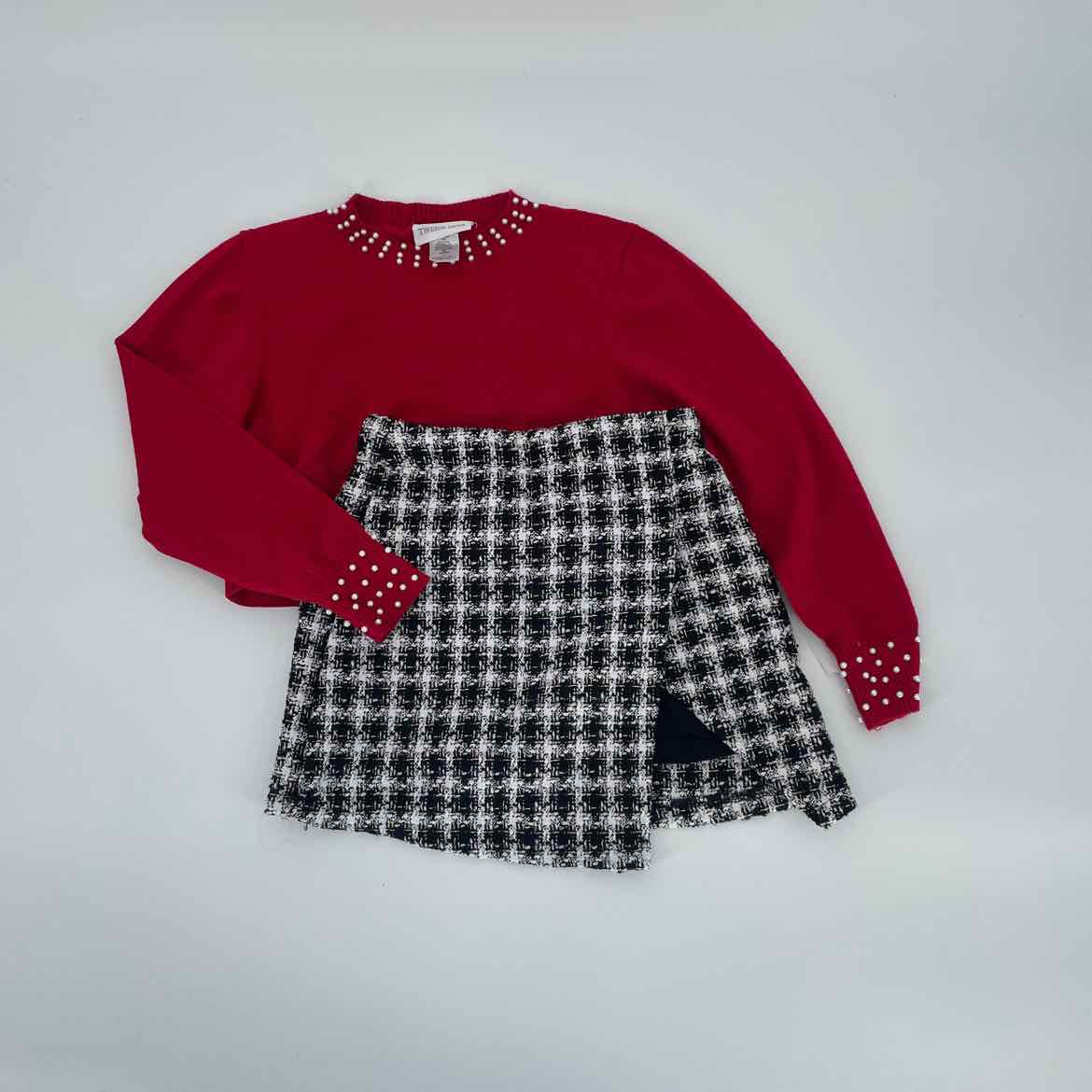 TWEEN DIVA PLAID/RED OUTFIT 7