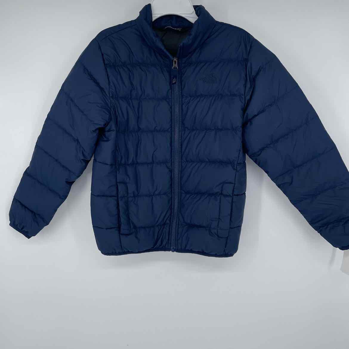 THE NORTH FACE NAVY PUFFER COAT 10/12