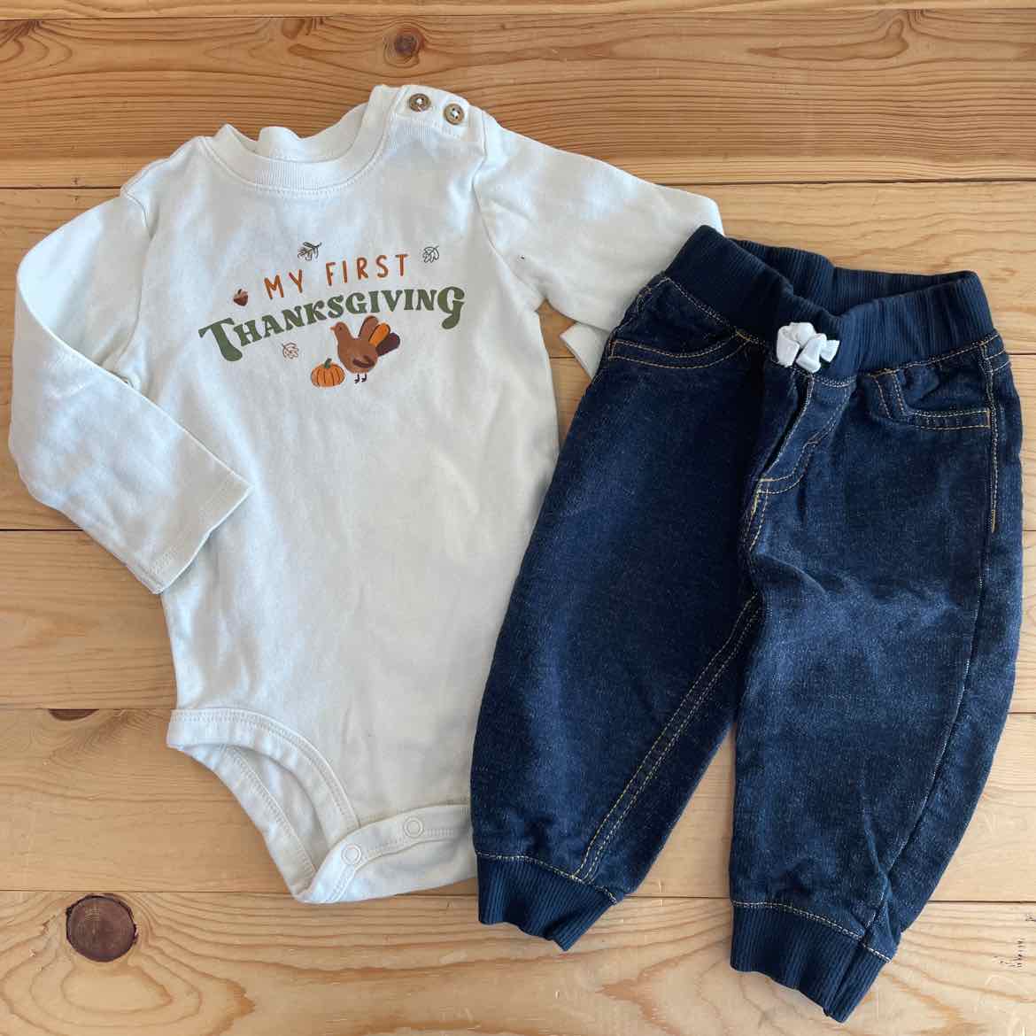 CARTERS FIRST THANKSGIVING OUTFIT 9 MOS