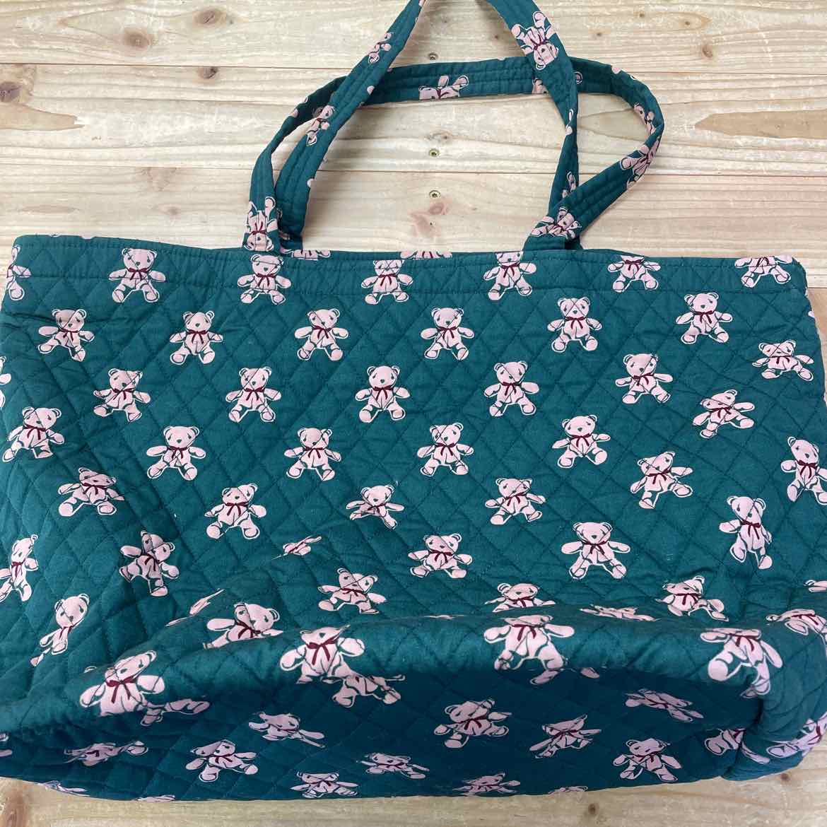 VERA BRADLEY MARSTON GRAND GREEN BEAR TOTE