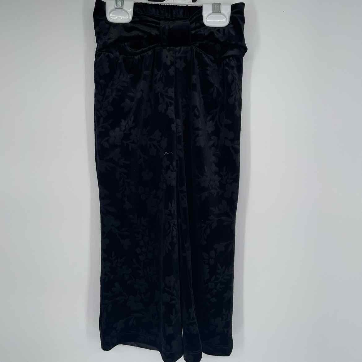 MATILDA JANE BLACK VELVET FLORAL PANTS 4