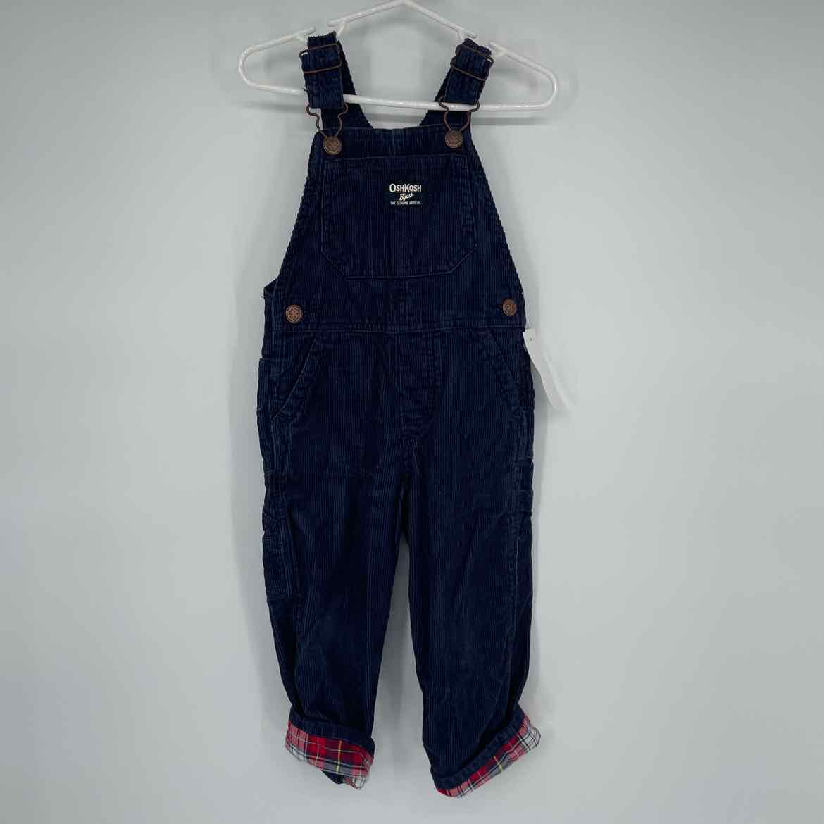 OSH KOSH NAVY CORD OVERALLS 24 MOS