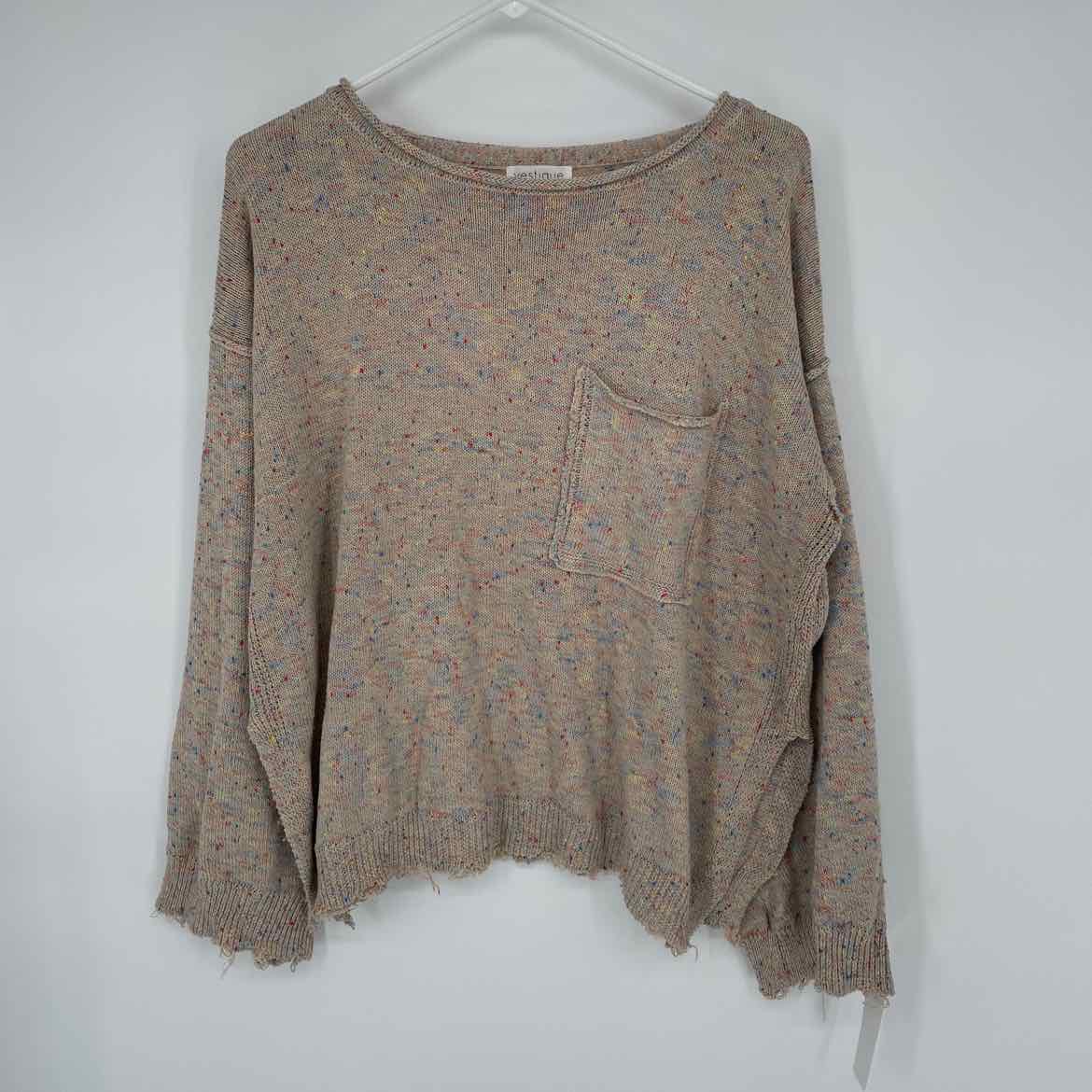 VESTIQUE SPECKLED SWEATER M