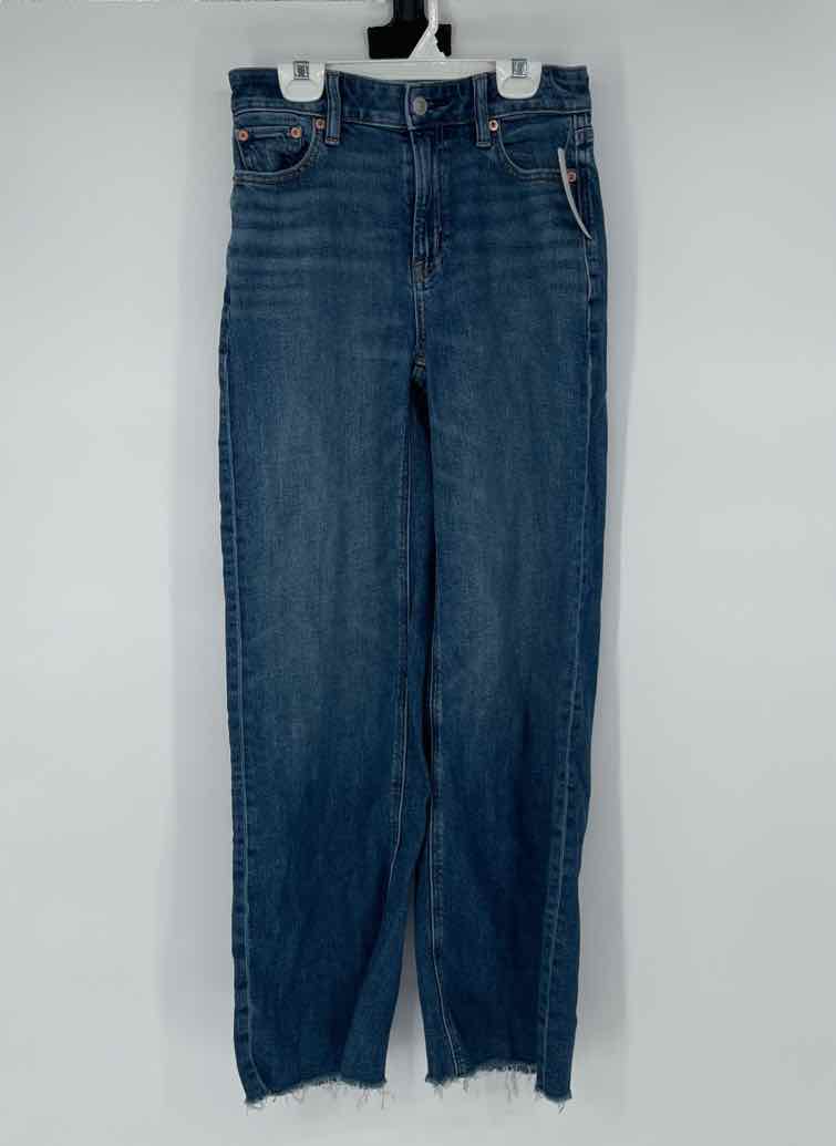 AMERICAN EAGLE SUPER HI RISE BAGGY WIDE LEG 4 LONG