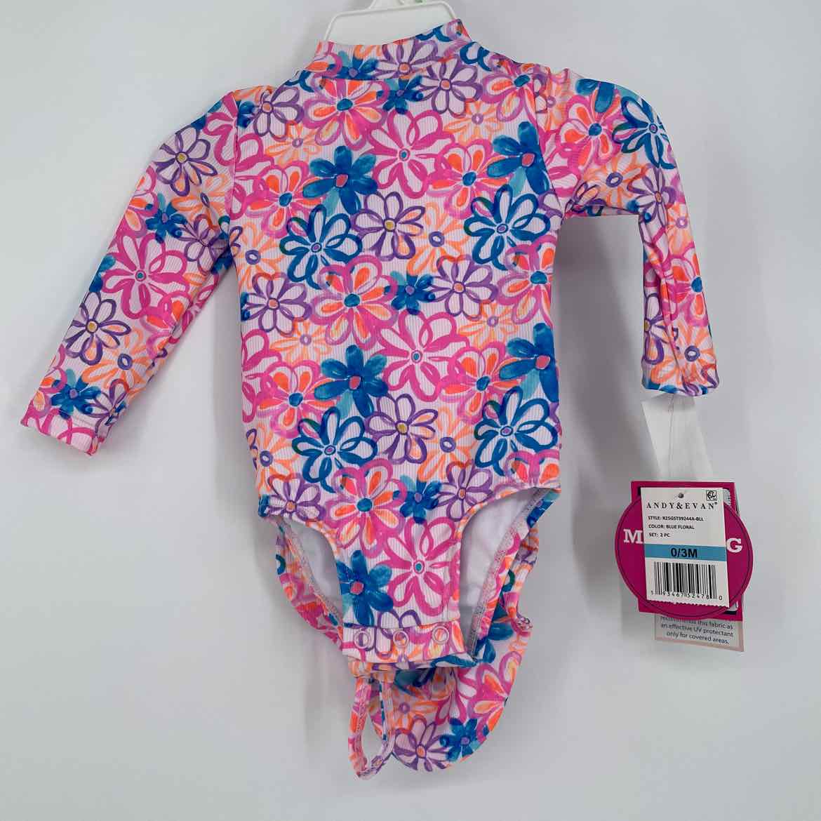 NEW! ANDY & EVAN SWIM AND HAT 0-3 MOS