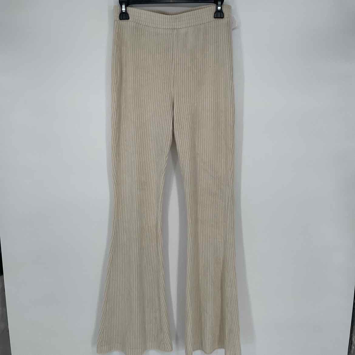 AERIE CREAM RIBBED PANTS