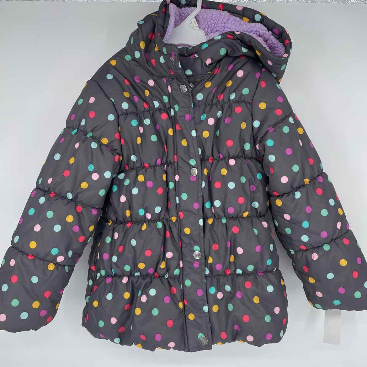 CARTER'S GREY DOT COAT 6X