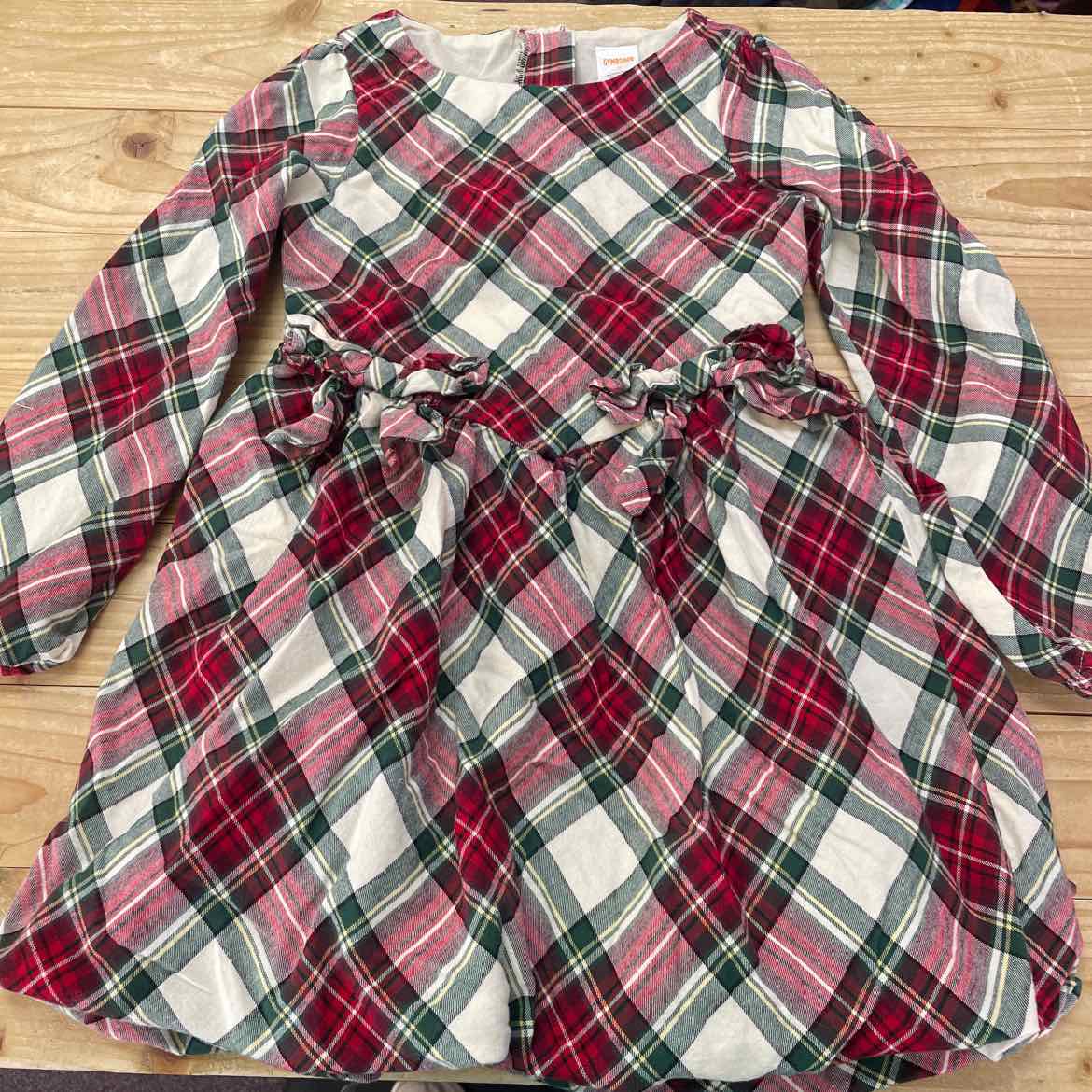 GYMBOREE PLAID BOW DRESS 7