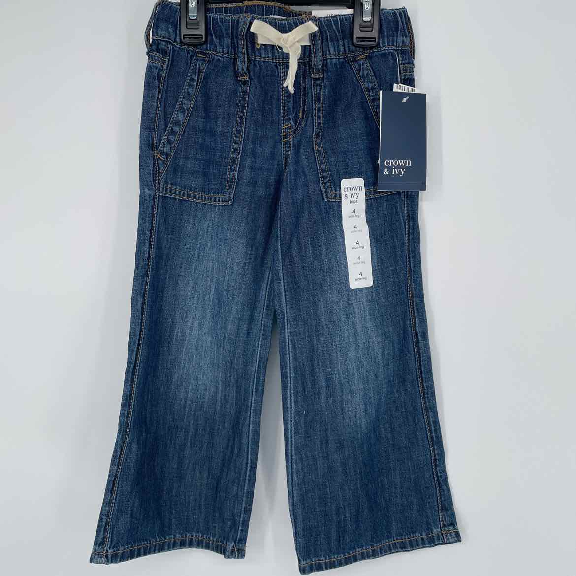 NEW! CROWN & IVY WIDE LEG JEANS 4