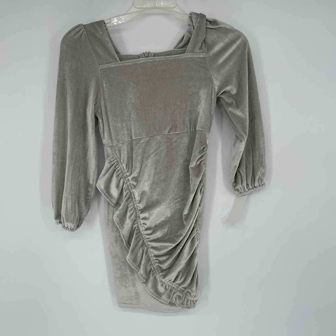 SILVER VELVET DRESS 8