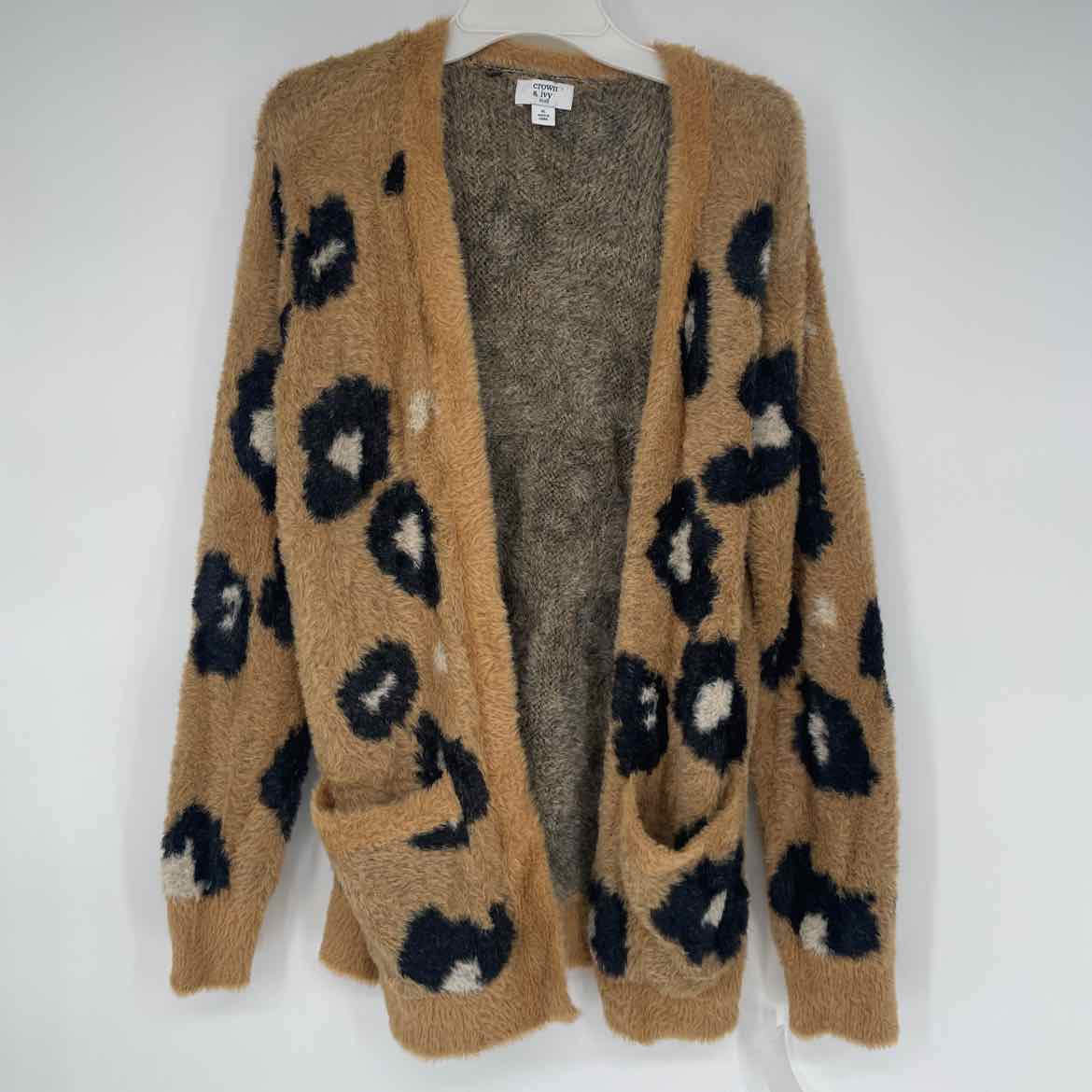 CROWN IVY LEOPARD CARDIGAN XL