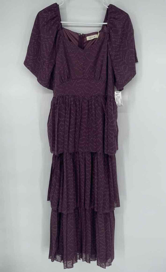 NEW! LEIA IN CO PURPLE DRESS L