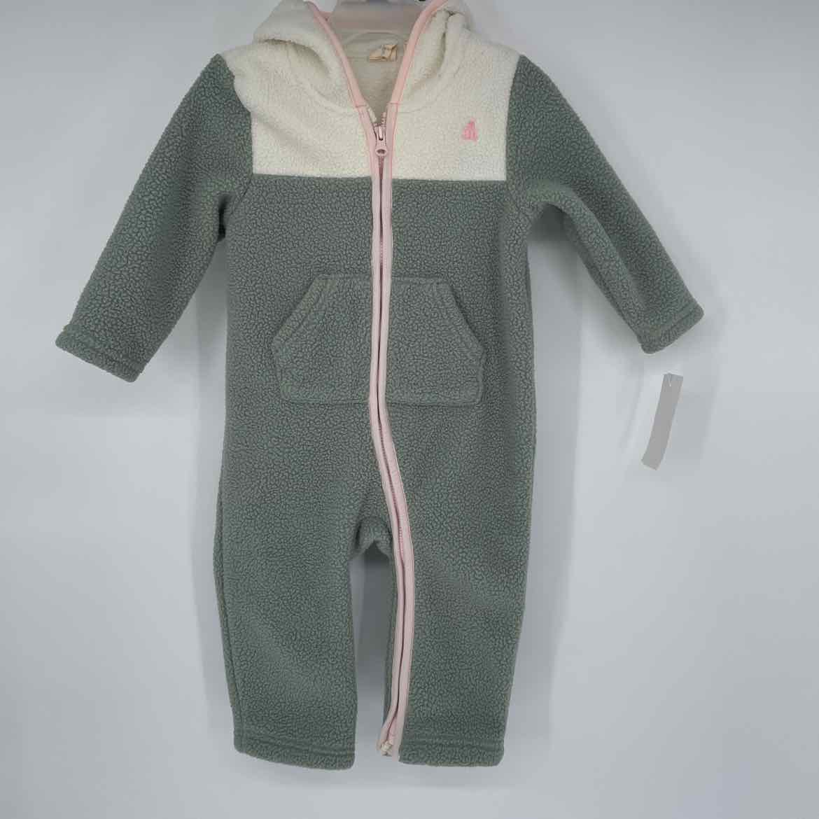 BABY GAP GREEN FLEECE 1PC 12-18 MOS