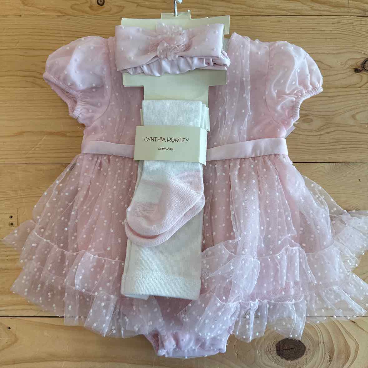 NEW! CYNTHIA ROWLEY DRESS SET 6 MOS