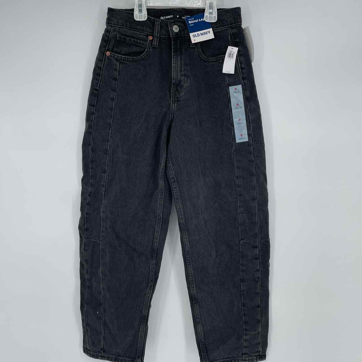 NEW! OLD NAVY BARREL LEG JEANS 0