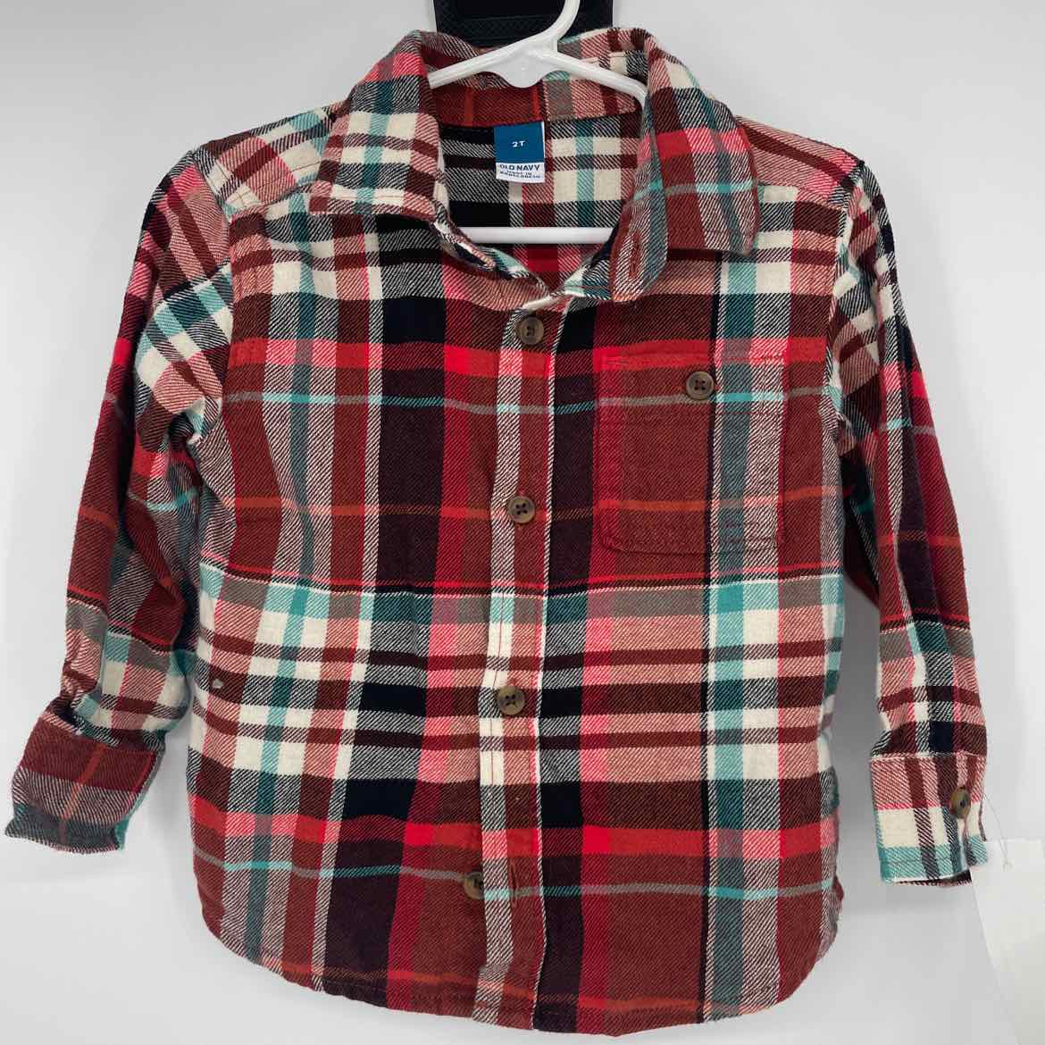 OLD NAVY PLAID FLANNEL SHIRT 2T