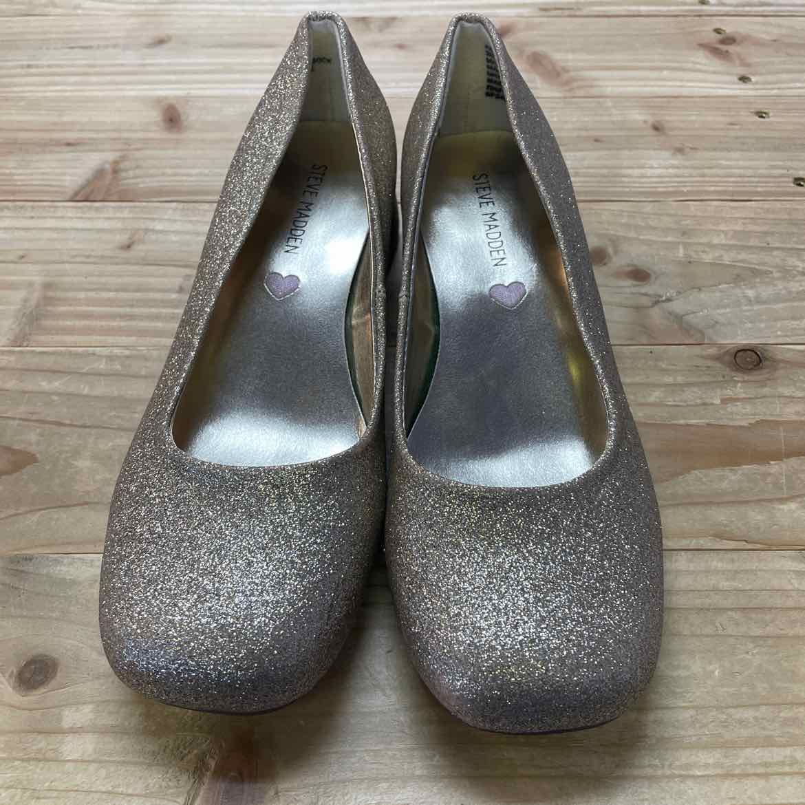 STEVE MADDEN GOLD GLITTER SHOES 3