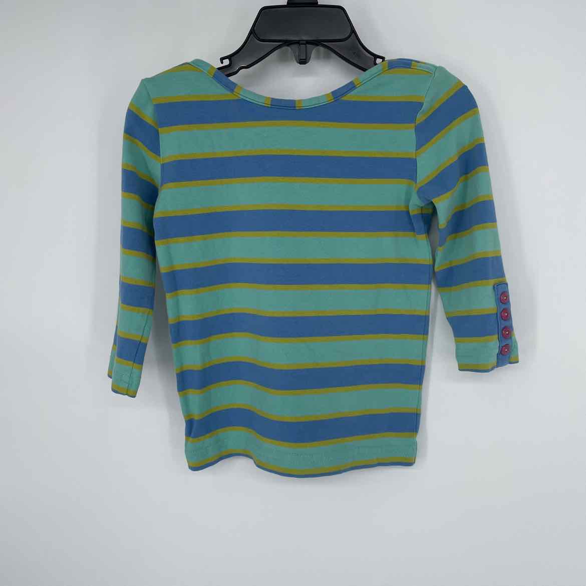 MATILDA JANE BLEU/GREEN STRIPED TOP 2