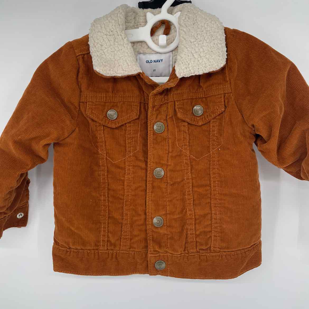 OLD NAVY SHERPA LINED CORD  COAT 2T
