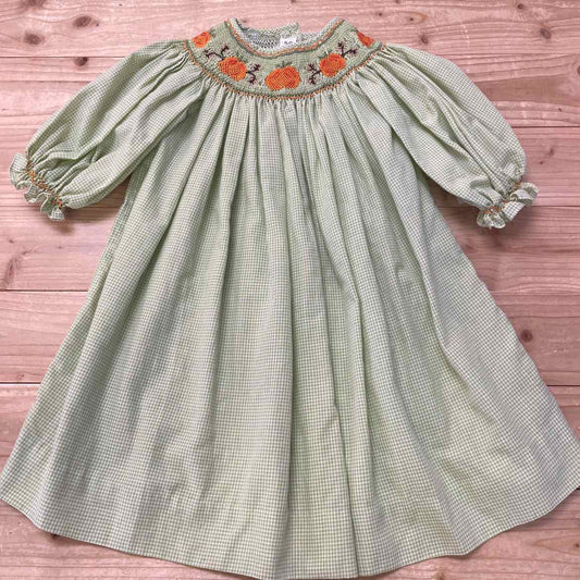 ROYAL CHILD SMOCKED PUMPKIN DRESS 12 MOS