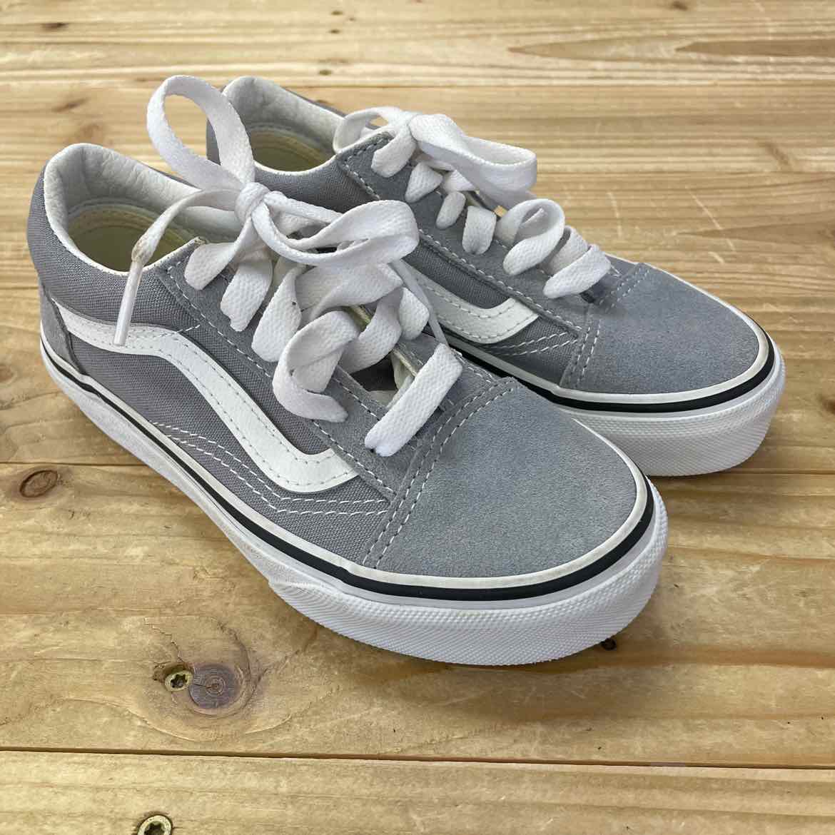 VANS GREY SHOES 12.5 KIDS