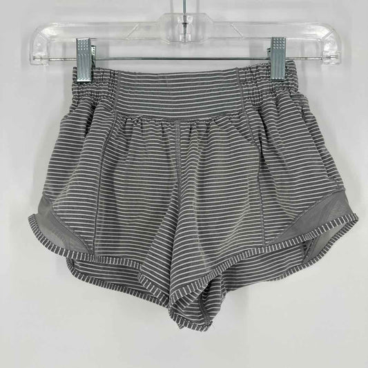 GRAY STRIPED SHORTS