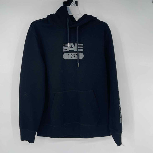 AMERICAN EAGLE BLACK HOODIE M