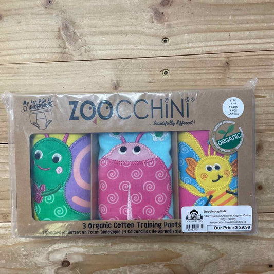 NEW! ZOOCCHINI 3 ORGANIC COTTON TRAINING PANTS 3-4