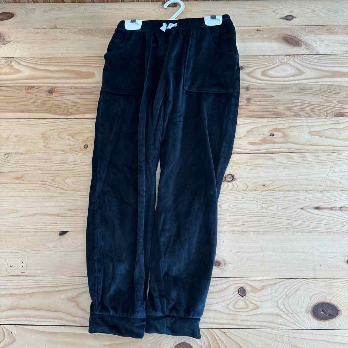 CAT & JACK BLACK VELOUR PANTS 8