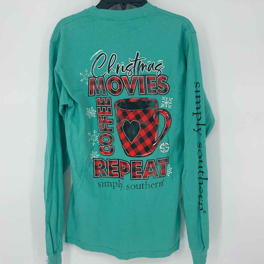 SIMPLY SOUTHERN CHRISTMAS SHIRT S WOMENS