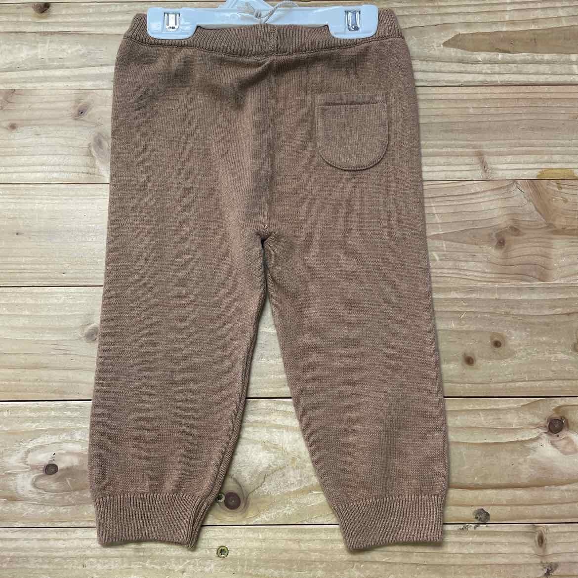 NEW! VIVERANO BROWN SWEATER KNIT PANTS 18-24 MOS