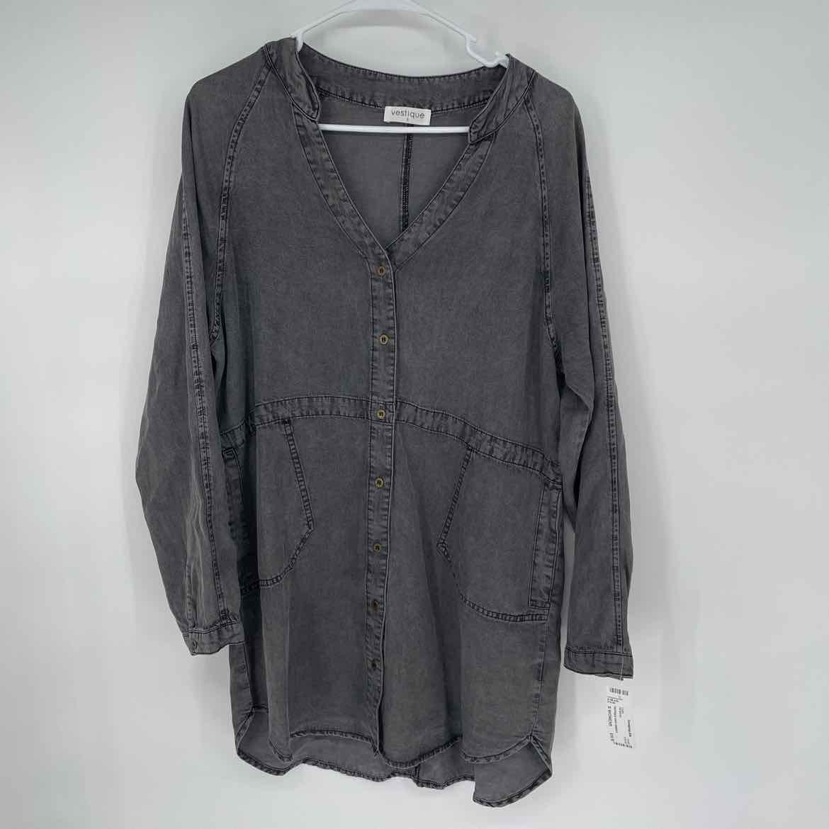 VESTIQUE GRAY  DRESS S
