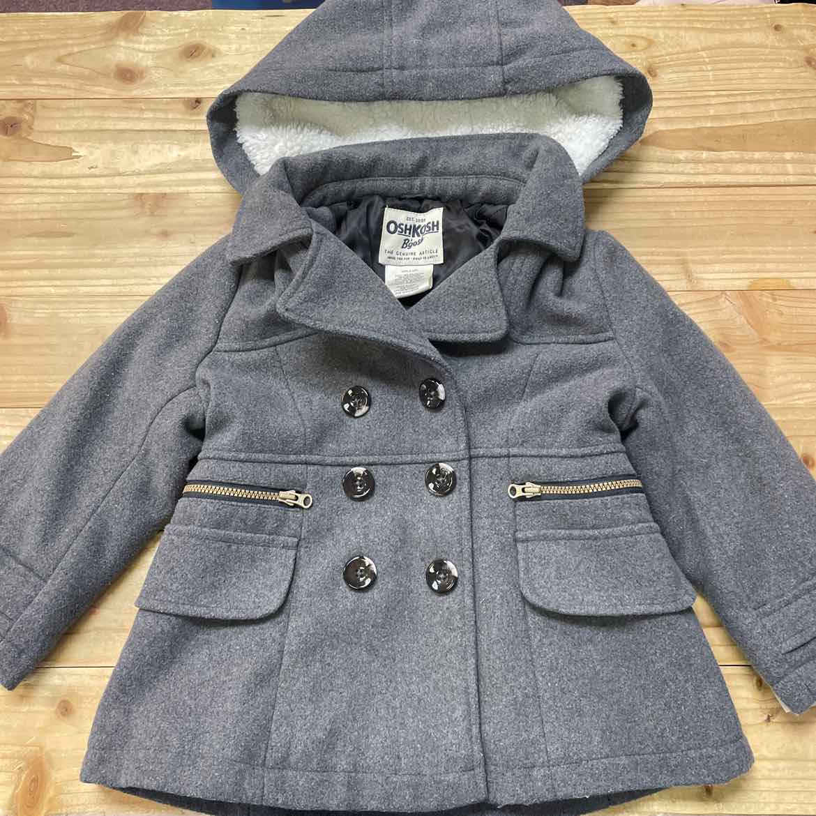 OSH KOSH GREY COAT 3T