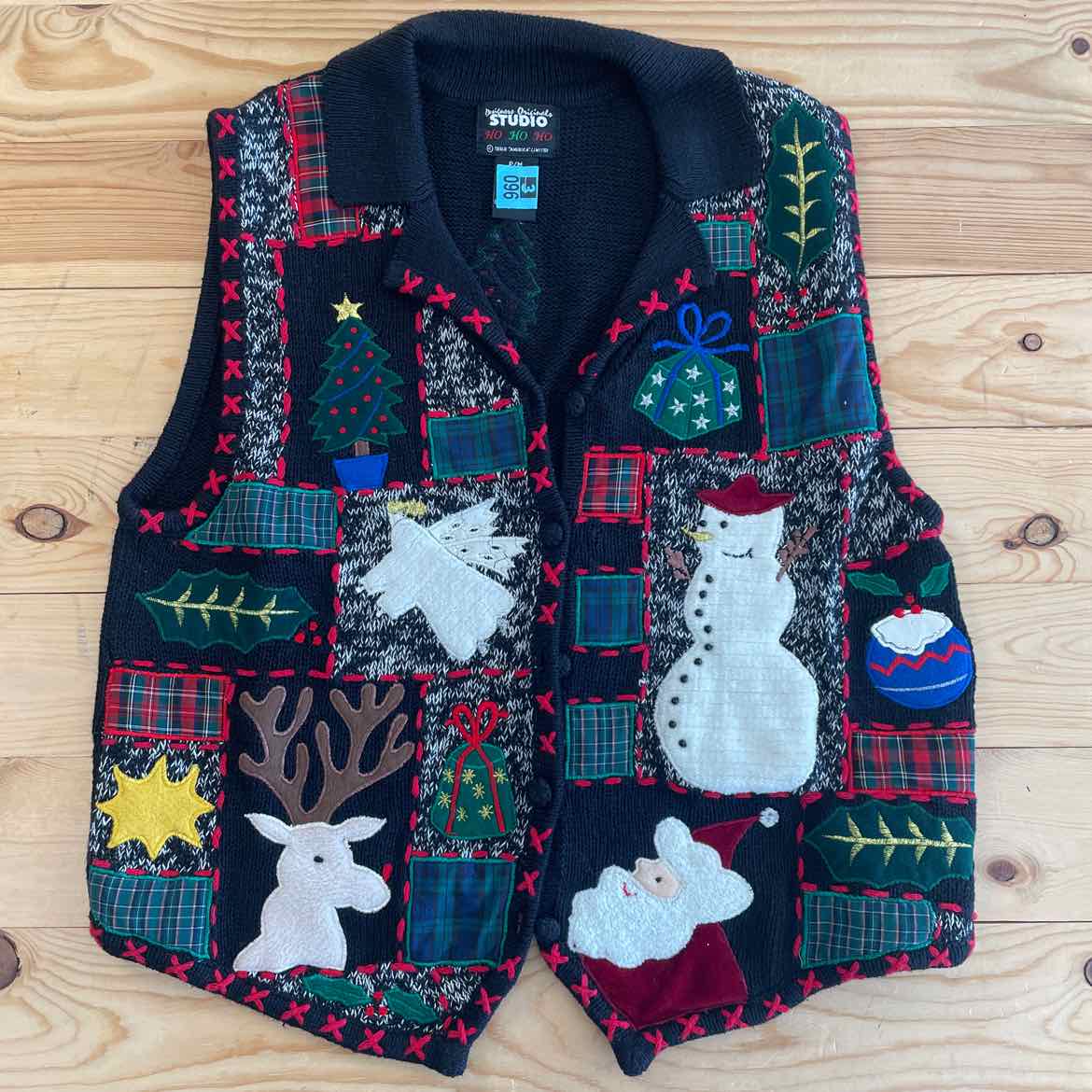 CHRISTMAS SWEATER VEST ADULT M