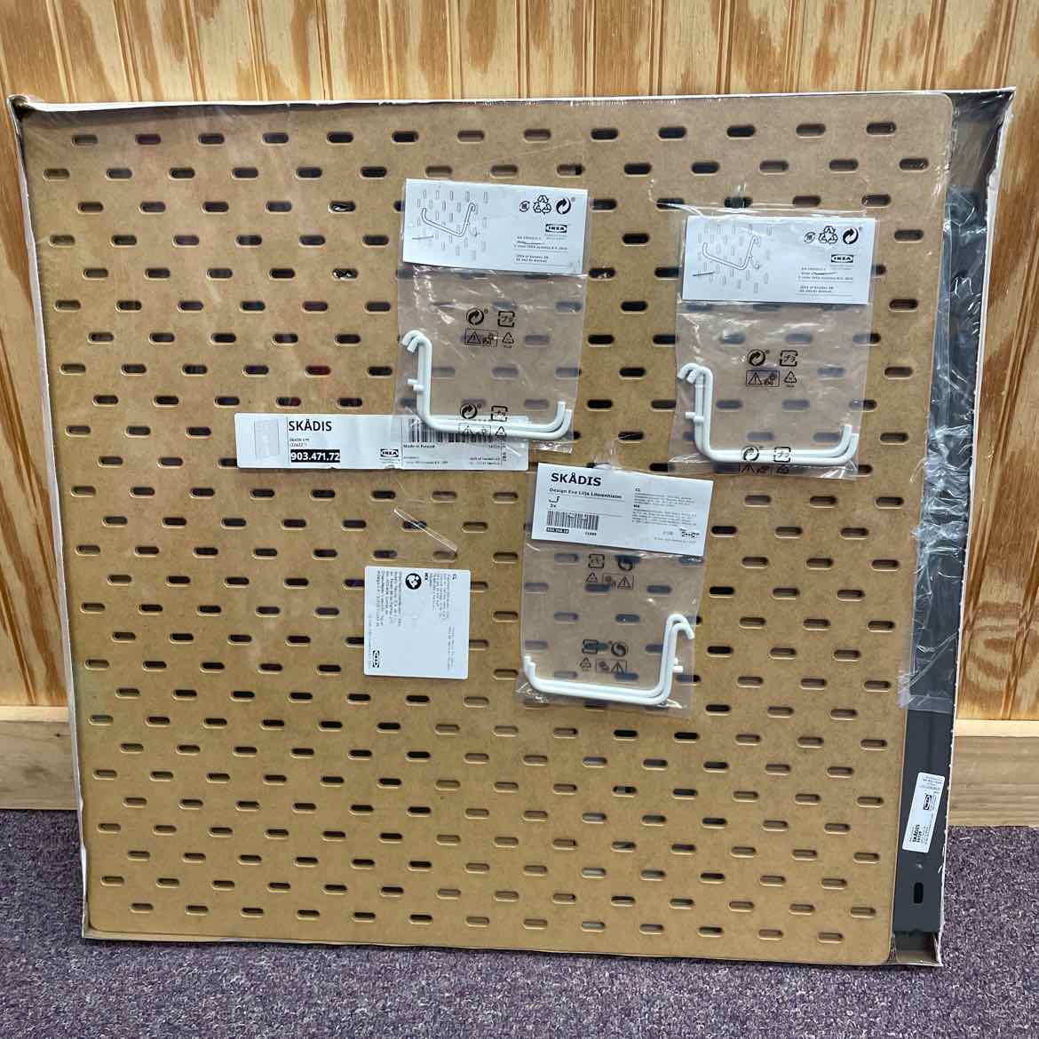NEW! IKEA PEG BOARD/HOOKS