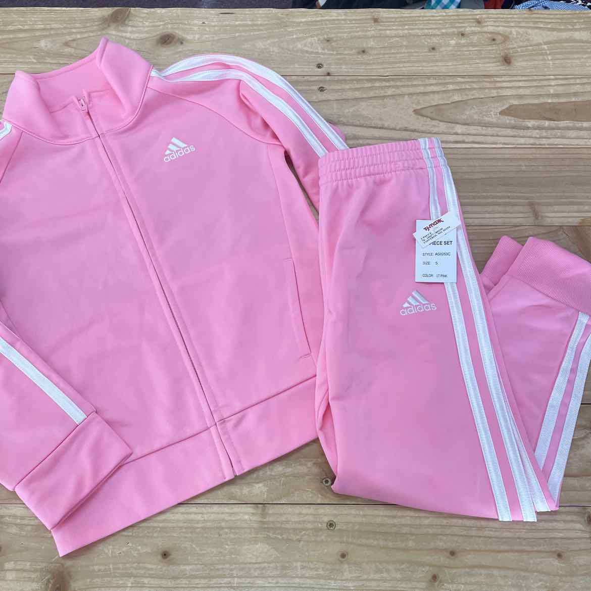 NEW! ADIDAS PINK TRACK SET 5