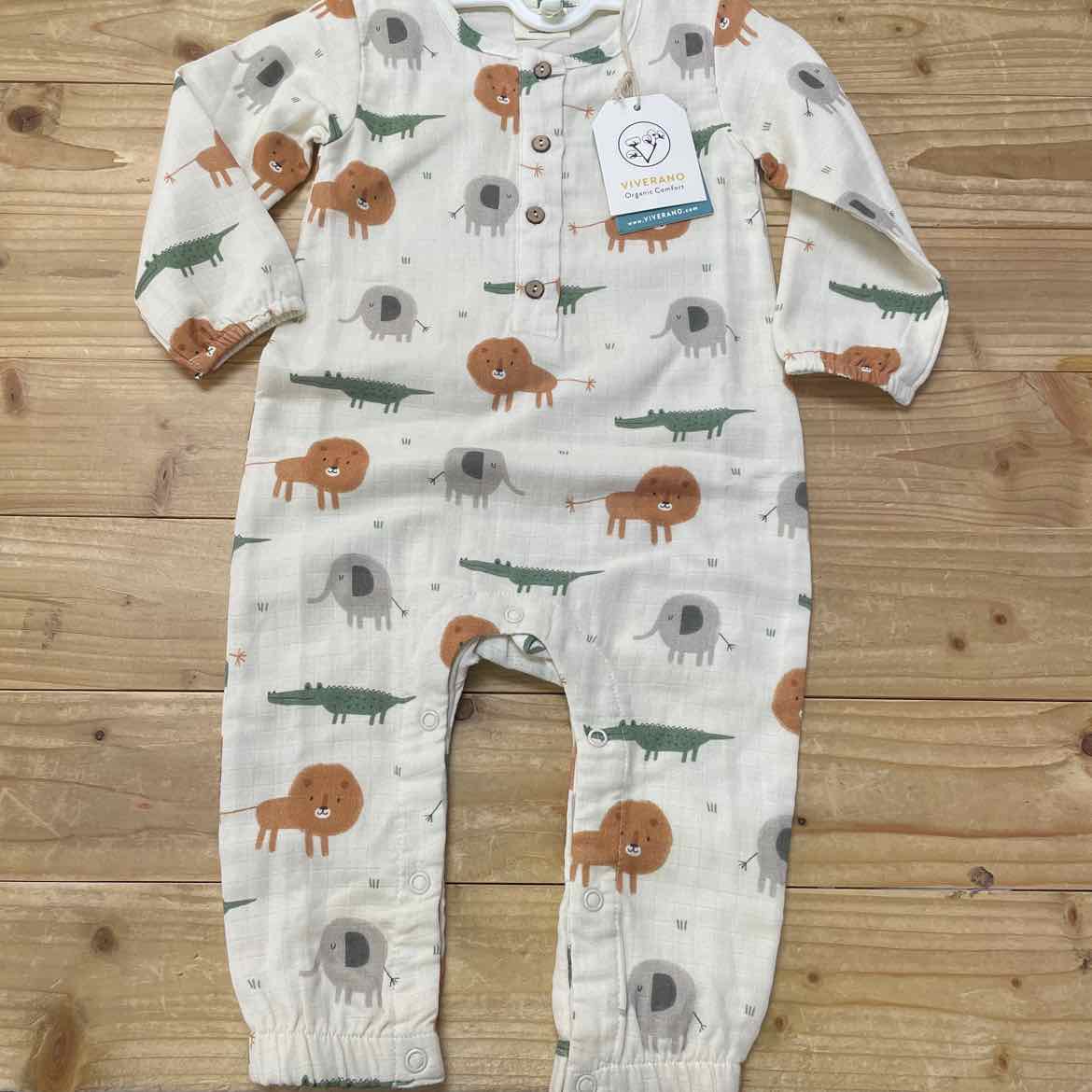 NEW! VIVERANO JUNGLE JUMPSUIT 12-18 MOS