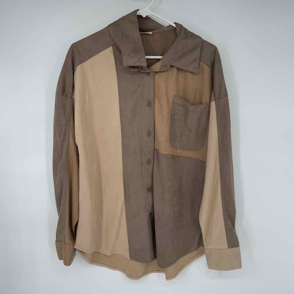 NEW IN PATCHWORK SHIRT M