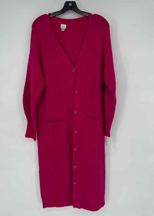 A NEW DAY PINK LONG CARDIGAN M