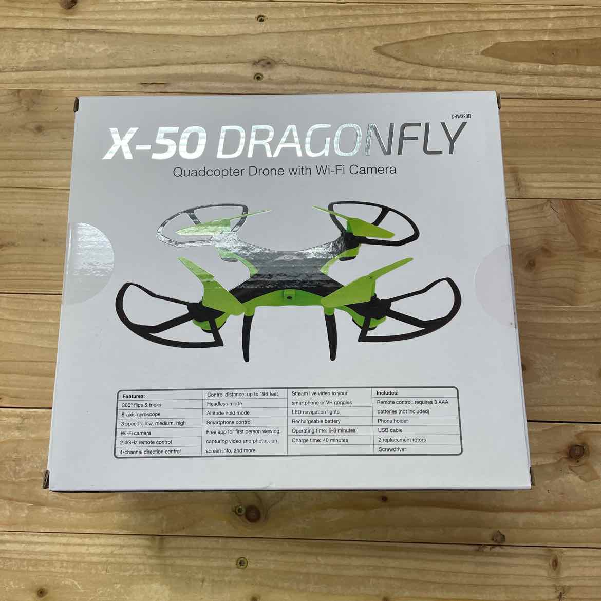 NEW! X-50 DRAGONFLY QUADCOPTER DRONE w/ WI-FI CAMERA
