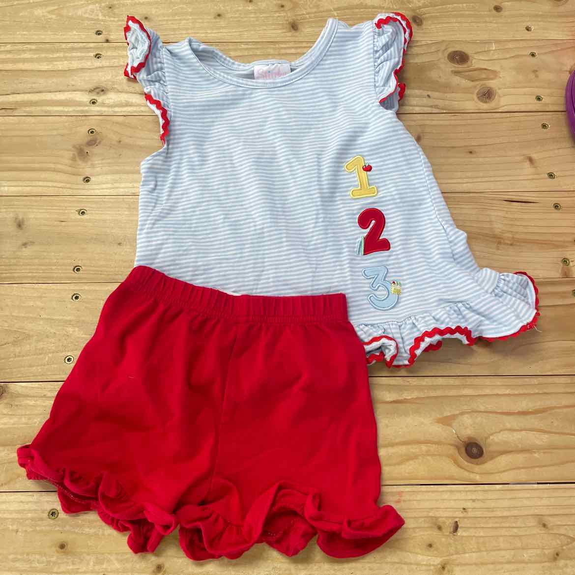 STITCHY FISH SCHOOL OUTFIT 3T