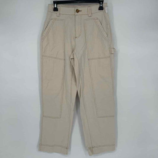 OLD NAVY CREAM HI RISE STRAIGHT JEANS 2